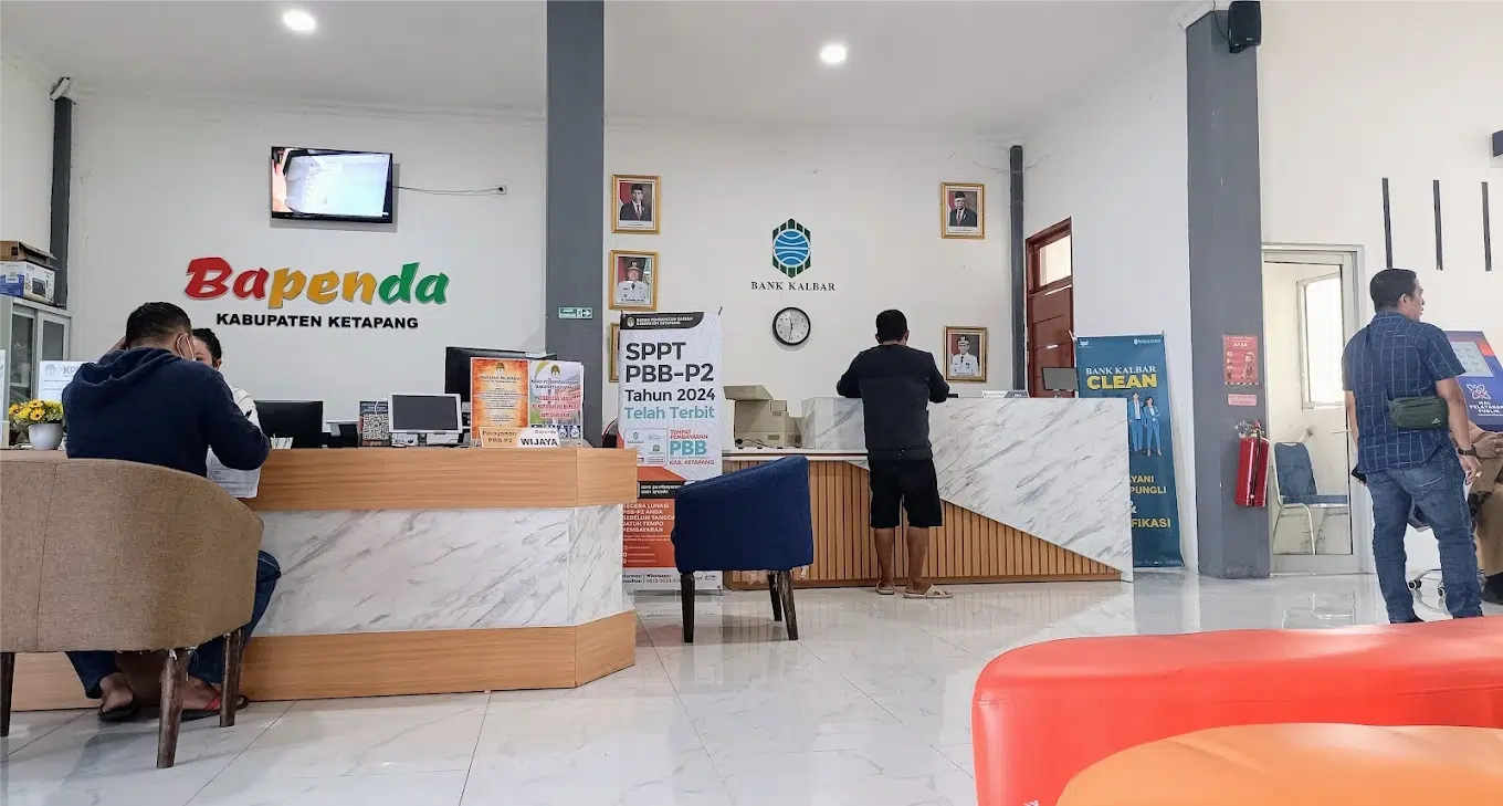 Counter Pelayanan Bapenda dan Bank Kalbar